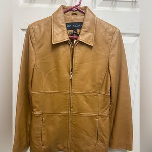 reaction by kenneth cole leather jacket small